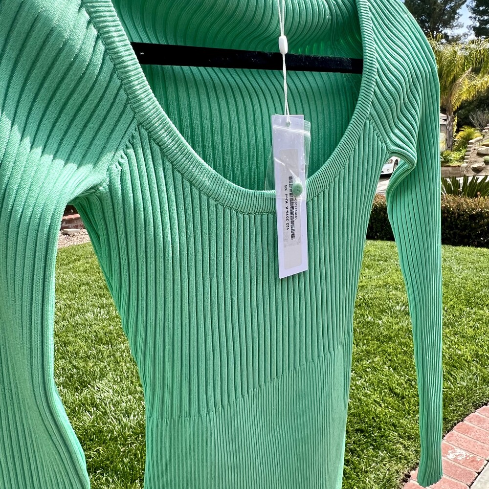 Jonathan Simkhai Jayline Pullover Kiwi Green 2 Piece Set Size XS fits Small NWT - Picture 5 of 8